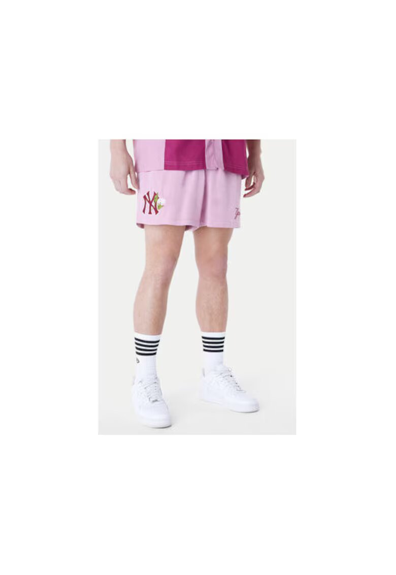New Era Pantaloni scurti sport barbati 60596377 - Rayon/Poliester reciclat - Roz - Roz