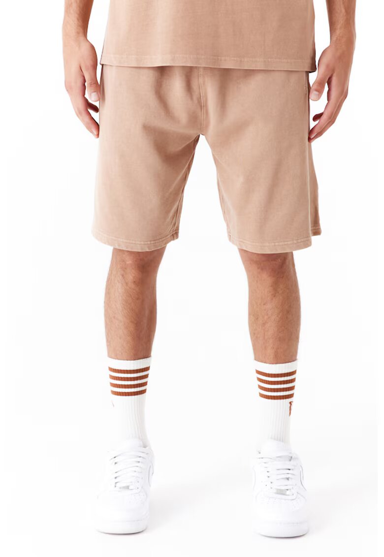 New Era Pantaloni scurti uni cu talie ajustabila - Bej