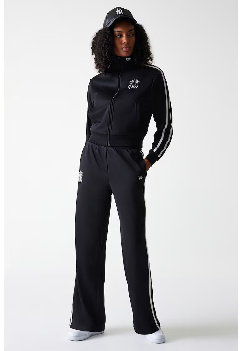 New Era Pantaloni unisex relaxed fit de trening - Negru