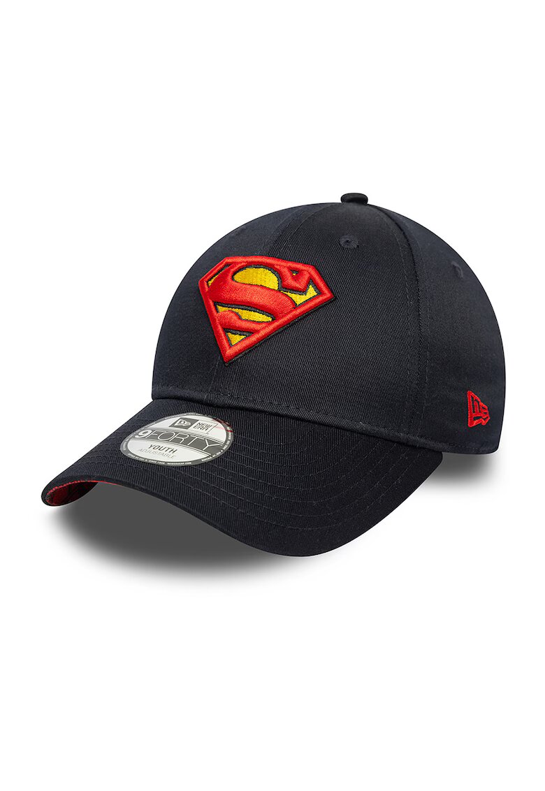 New Era Sapca baseball cu aplicatie Superman - Negru/Galben/Rosu vermillion