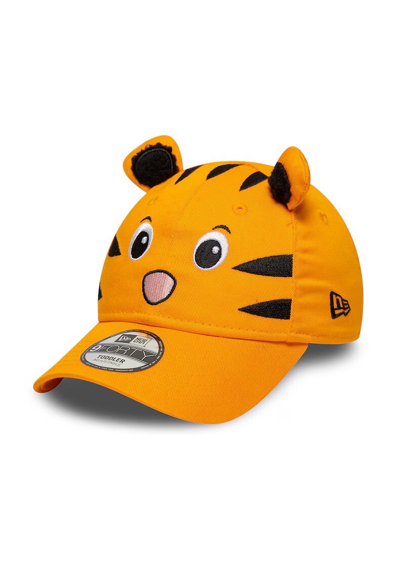 New Era Sapca baseball din bumbac cu urechi - Negru/Portocaliu