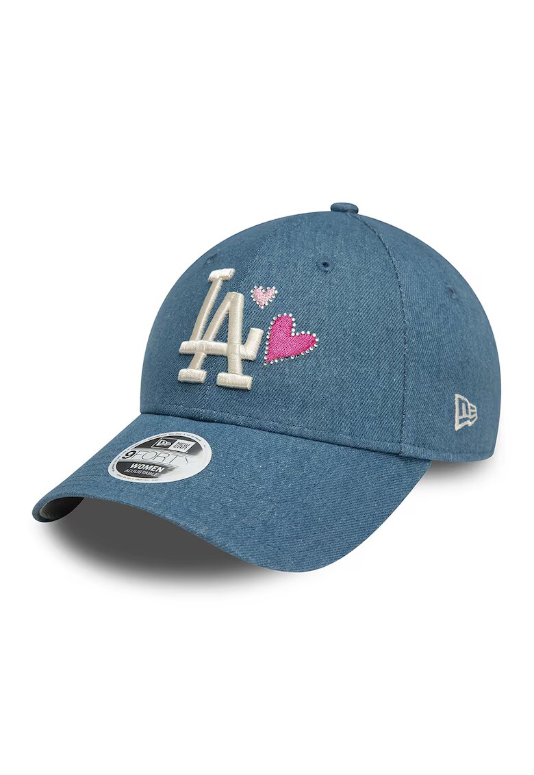 New Era Sapca baseball din denim LA Dodgers - Rosu/Albastru prafuit/Alb optic