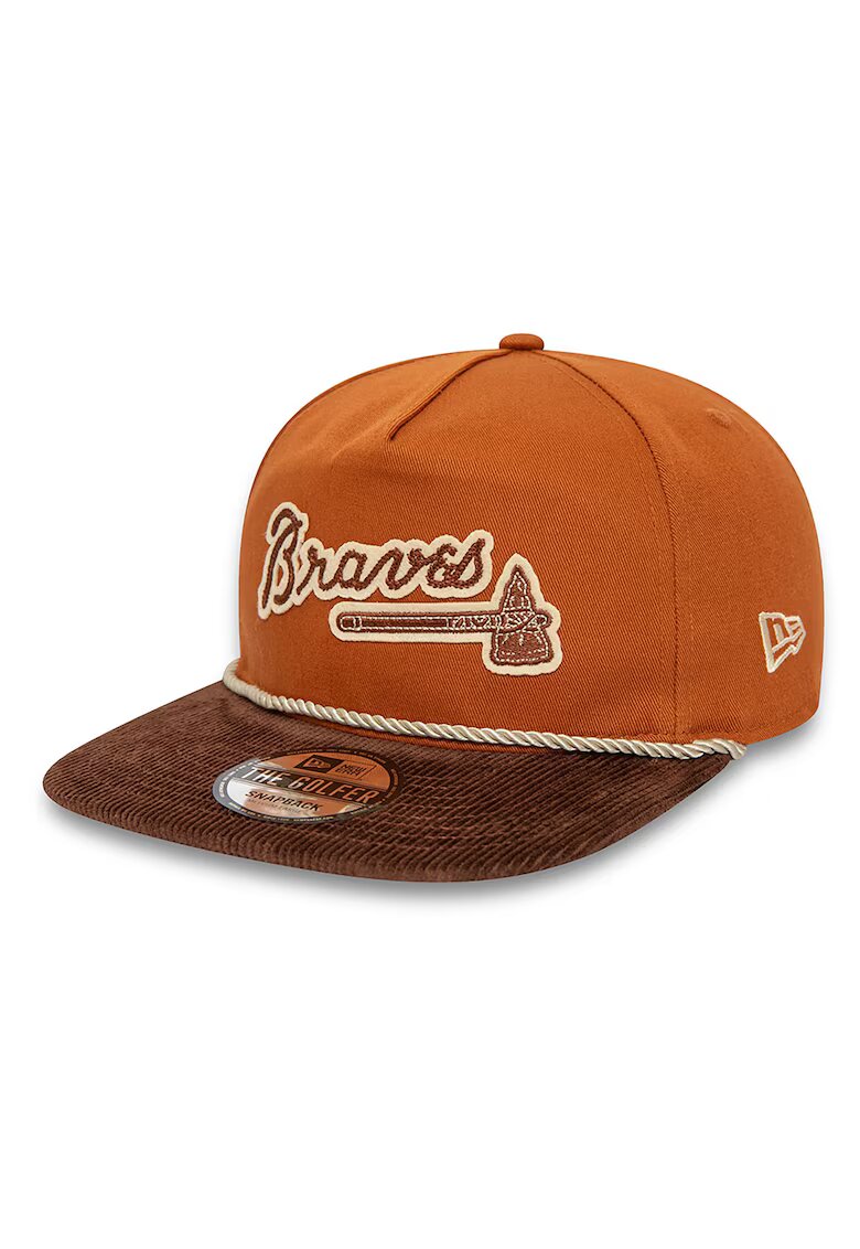 New Era Sapca cu capsa pe partea din spate Atlanta Braves - Maro - Maro