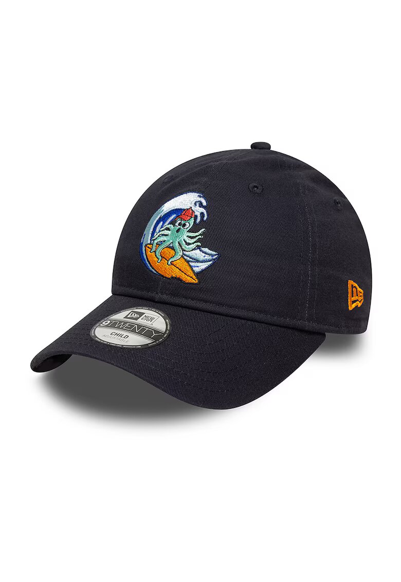 New Era Sapca cu detalii brodate - pentru baseball - Negru/Portocaliu/Albastru