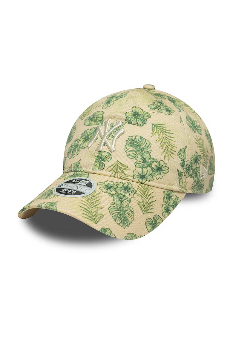 New Era Sapca din bumbac cu model frunza - Verde/Bej