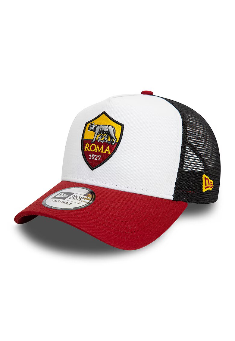 New Era Sapca trucker cu capsa pe spate AS Roma 9FORTY - Rosu/Galben/Alb optic