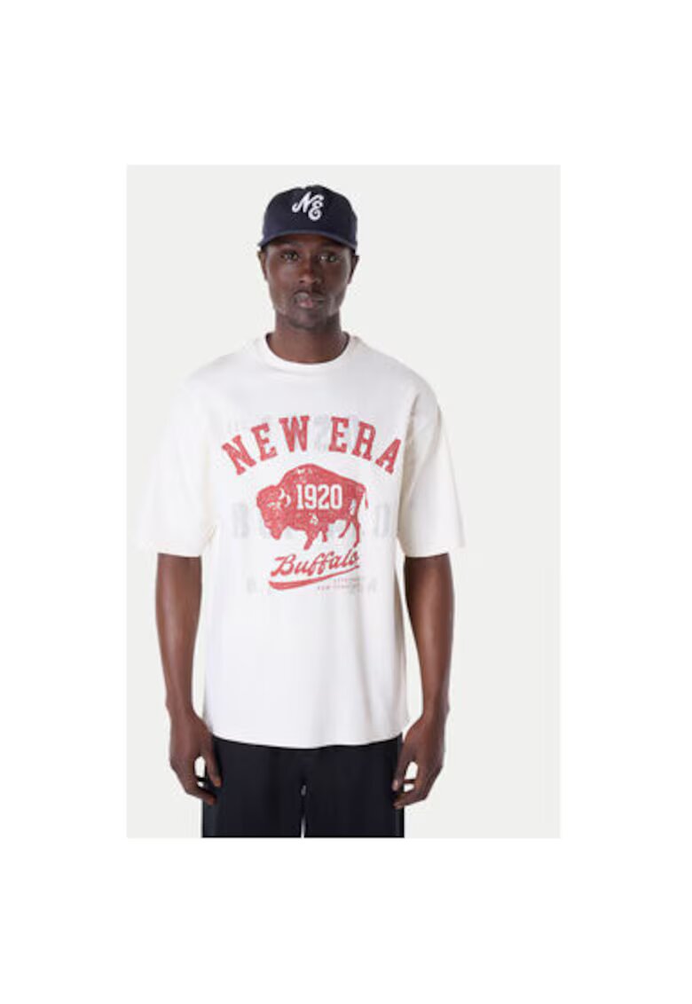 New Era Tricou barbati 60596287 - Bumbac - Alb - Alb
