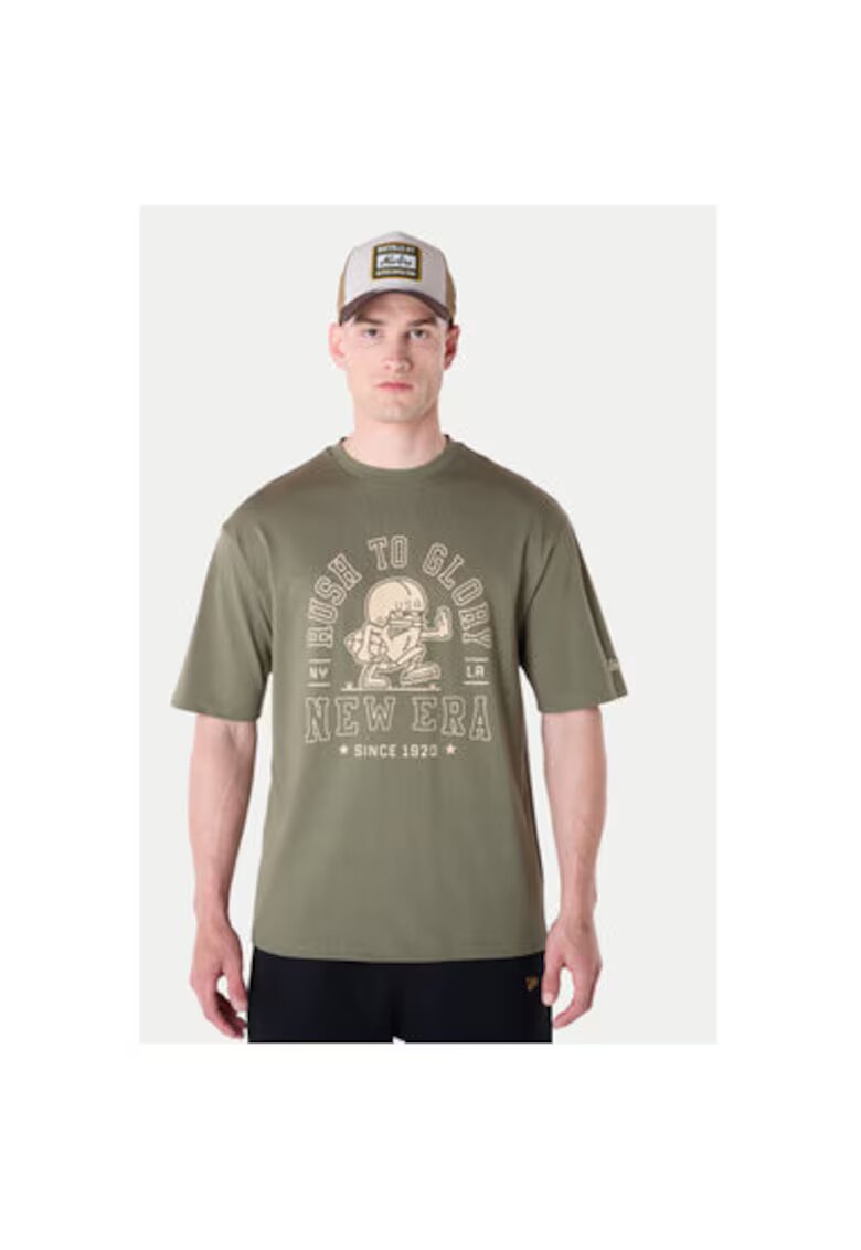 New Era Tricou barbati 60596409 - Bumbac/Bumbac organic - Verde - Verde