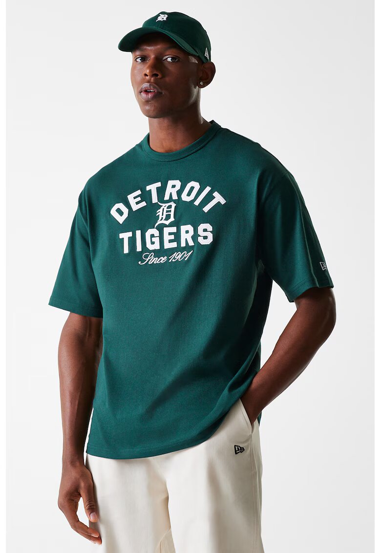 New Era Tricou cu imprimeu Heritage - Verde inchis