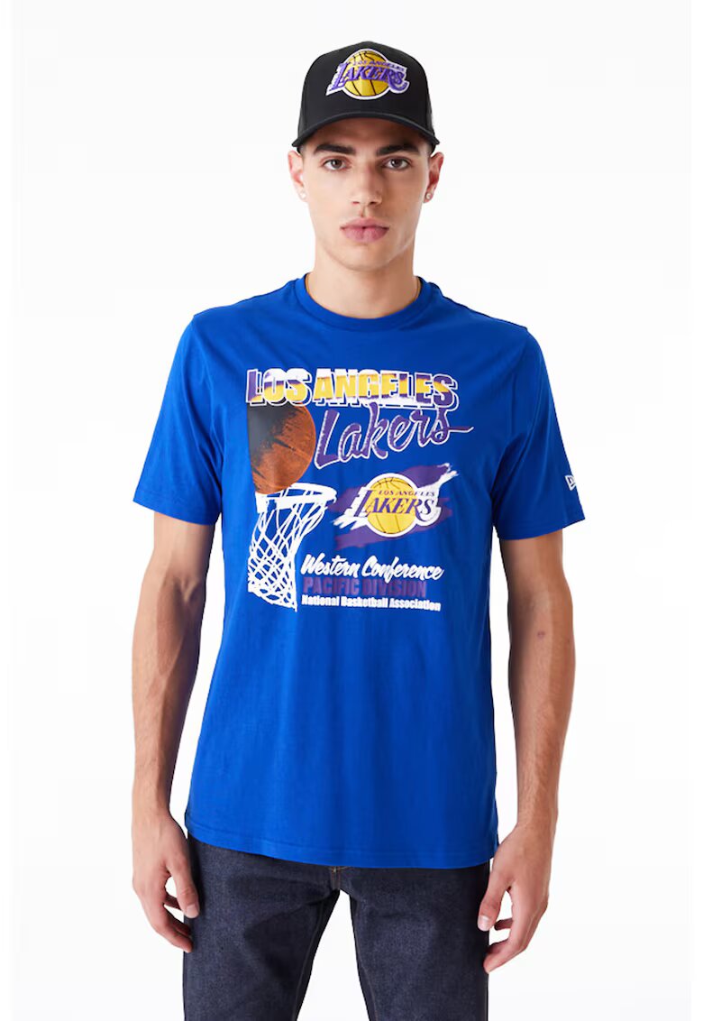 New Era Tricou cu Los Angeles Lakers NBA - Albastru inchis