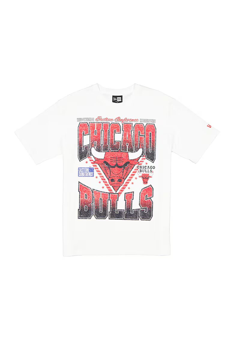 New Era Tricou din bumbac Chicago Bulls - Rosu/Alb/Negru stins