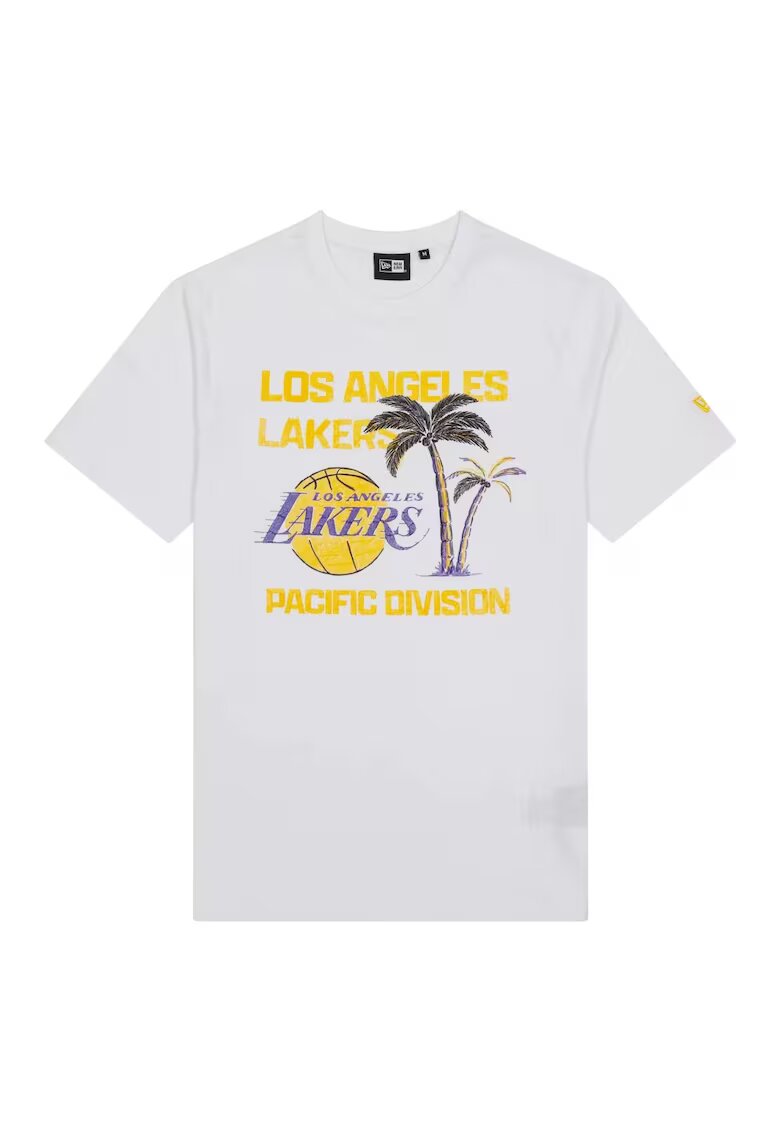 New Era Tricou sport pentru barbati LA Lakers NBA WRDMRK - Alb