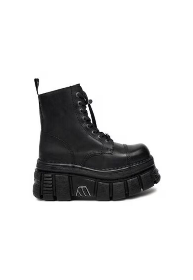 New Rock Bocanci dama M-NEWMILI083-S21 - Piele naturala - 64599 - Negru