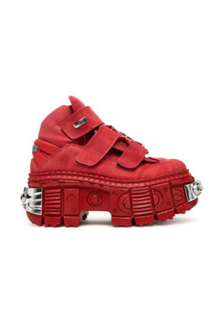 New Rock Pantofi dama 305514691 - Piele naturala - Rosu - Rosu