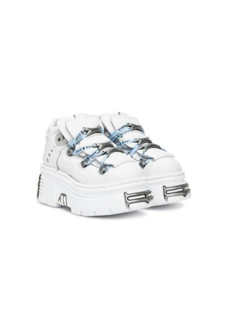 New Rock Pantofi sport dama - M-106-C187 - Piele naturala - Alb