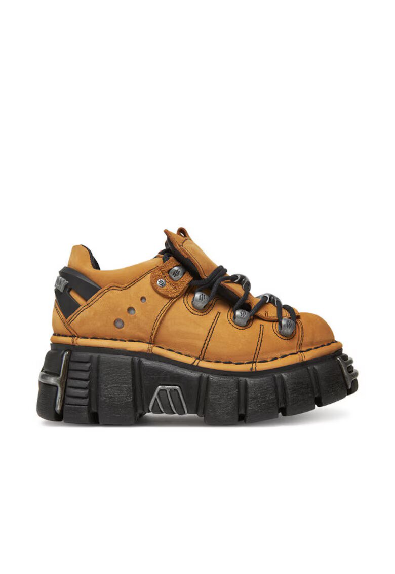 New Rock Pantofi sport dama - M-120N-C60 - Piele naturala - Galben