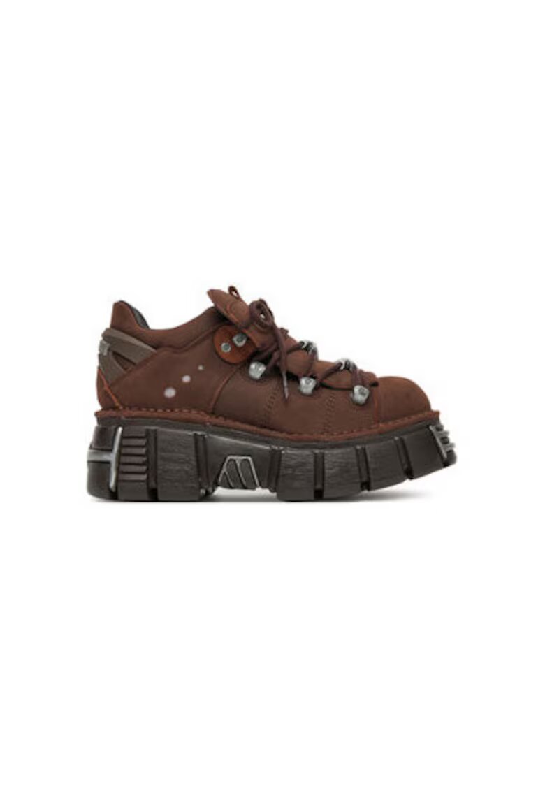 New Rock Pantofi sport unisex M-120N-C56 - Piele naturala - Maro