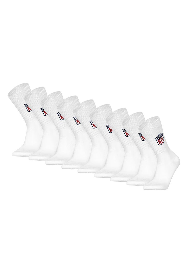 NFL Set de sosete unisex - 9 perechi - Alb