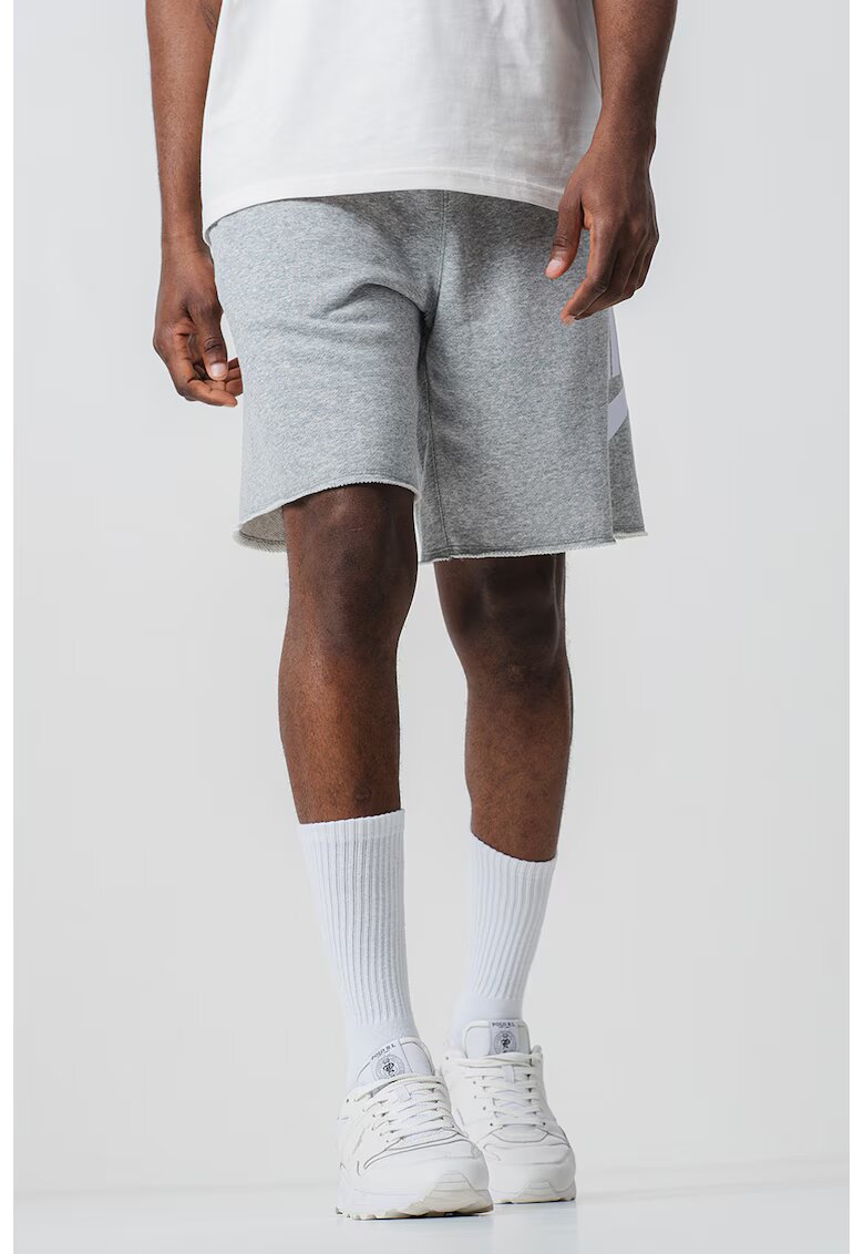 Nike Bermude cu snur de ajustare si logo Club - Alb/Gri melange