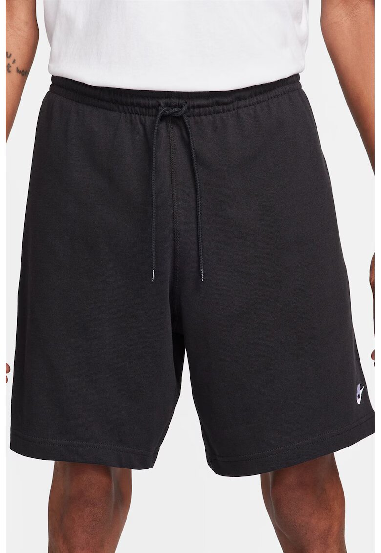 Nike Bermude cu snur in talie Club - Negru
