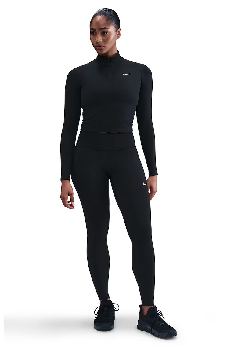 Nike Bluza crop pentru antrenament One - Negru