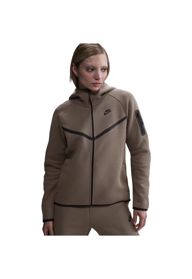 Nike Bluza cu fermoar W NSW TCH FLC WR FZ HDY 2-HV6747-233