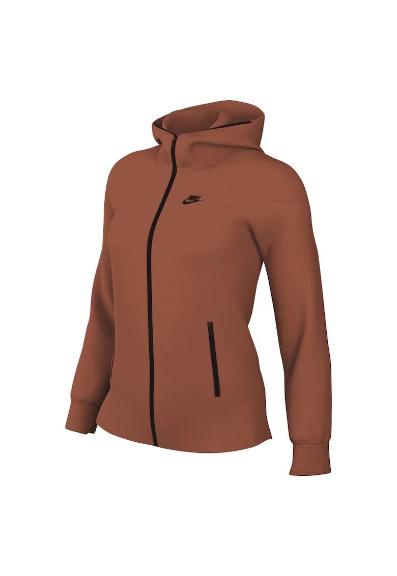 Nike Bluza cu fermoar W NSW TCH FLC WR FZ HDY-FB8338-825