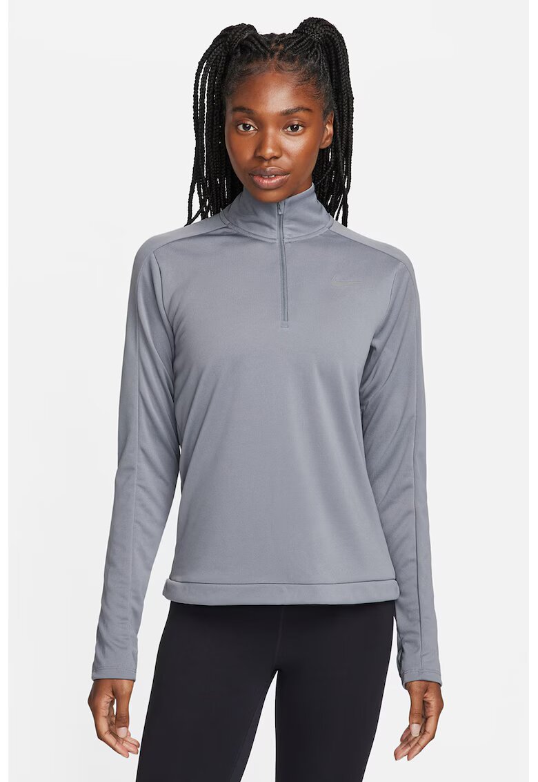 Nike Bluza cu tehnologie Dri-FIT si fente pentru degetul mare - pentru alergare - Gri