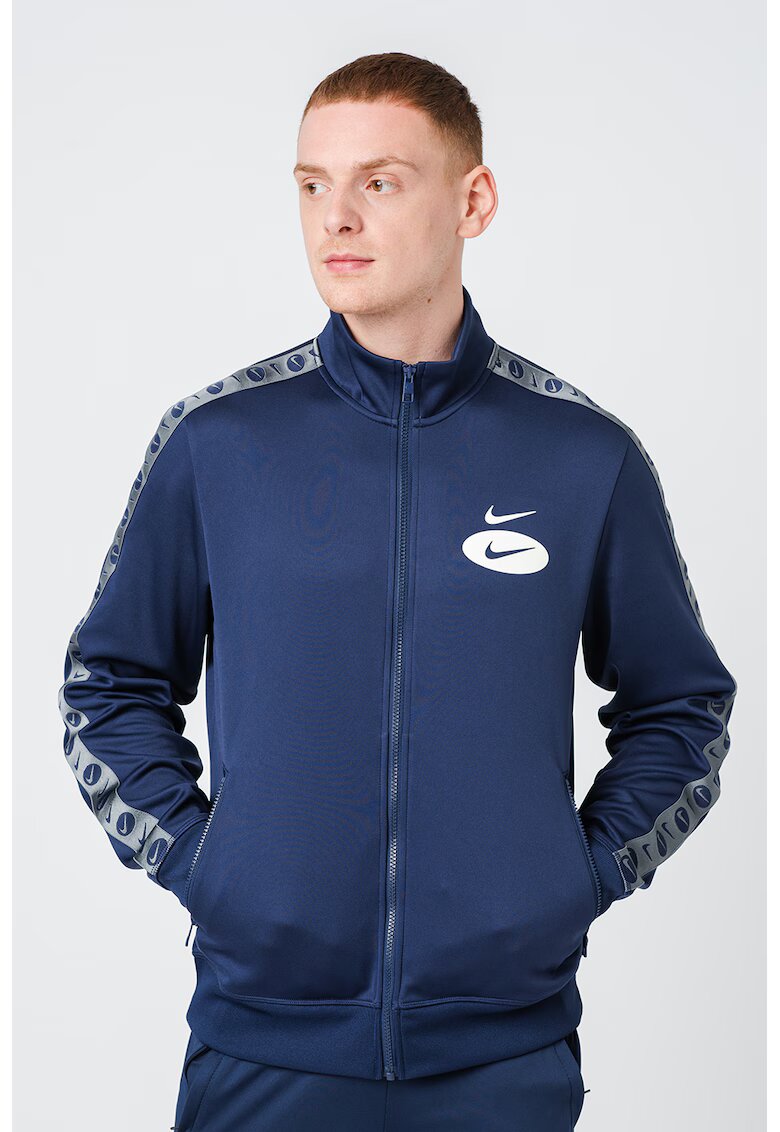 Nike Bluza de trening cu segmente logo contrastante Swoosh League - Bleumarin