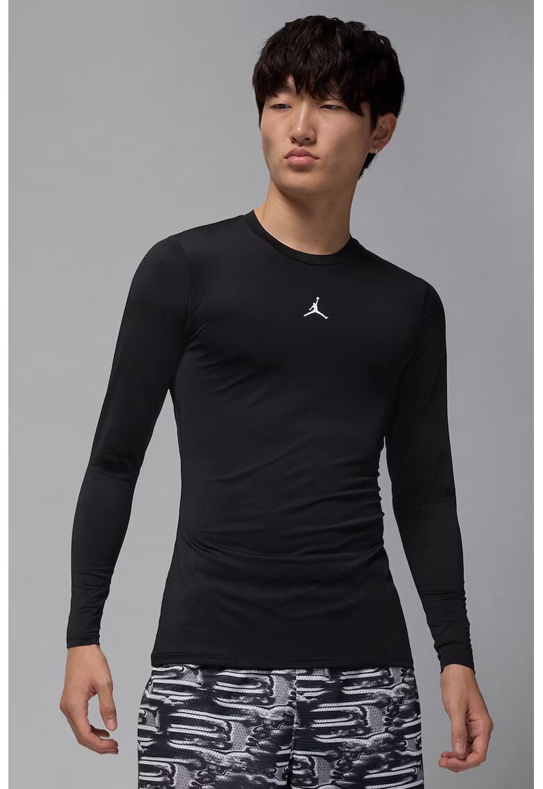 Nike Bluza pentru baschet Jordan Sport Compression - Alb/Negru