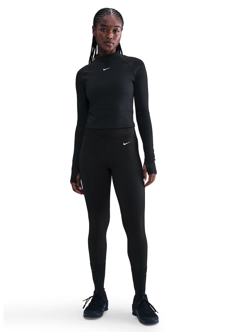 Nike Bluza slim-fit cu logo si tehnologie Dri-Fit - Negru