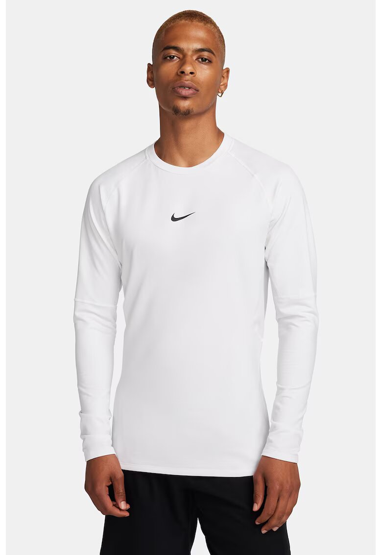 Nike Bluza slim fit cu tehnologie Dri Fit pentru fitness Pro Warm - Alb