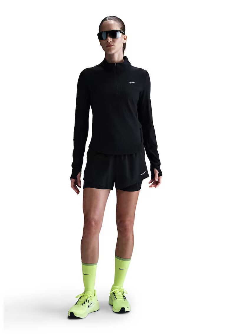 Nike Bluza slim fit cu tehnologie Dri Fit si logo pentru fitness - Negru/Gri