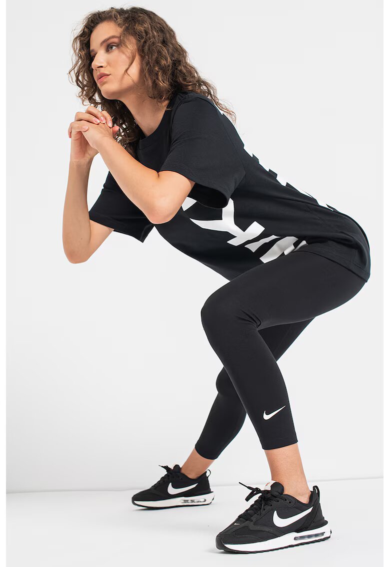 Nike Colanti crop cu talie inalta Sportswear - Negru