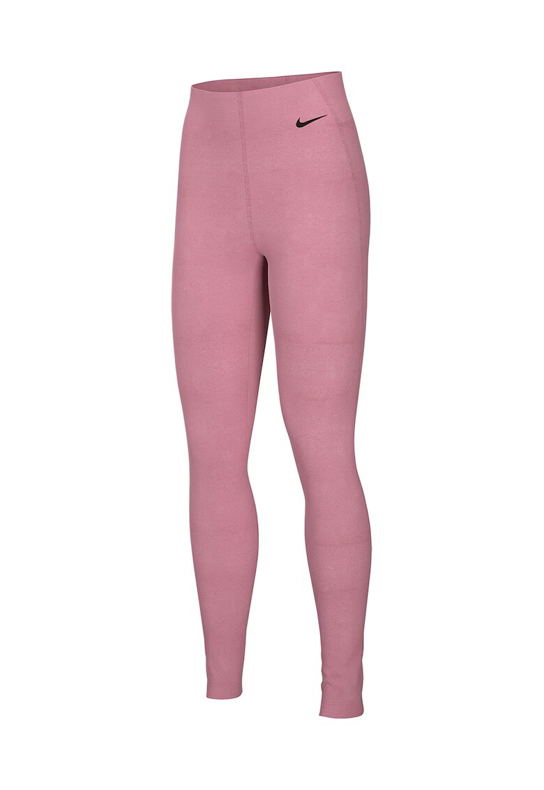 Nike Colanti cu talie inalta si tehnologie Dri-Fit - pentru fitness Sculpt Victory - Roz prafuit