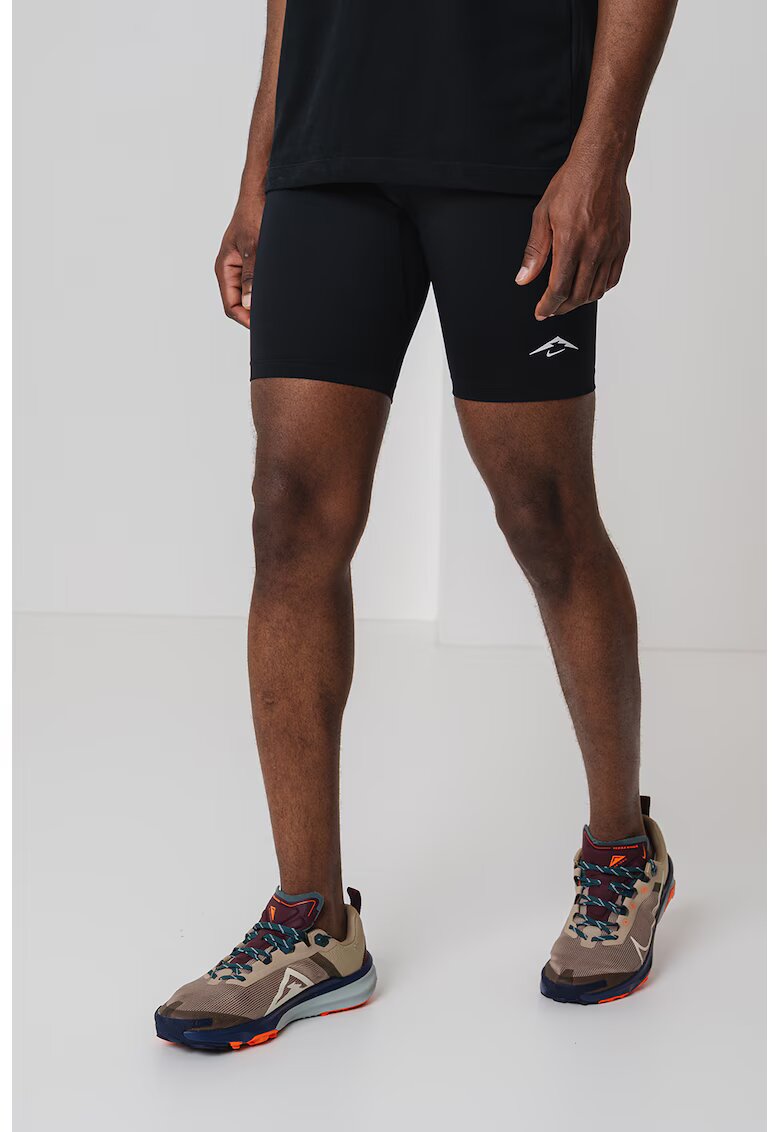 Nike Colanti scurti pentru alergare - Negru/Gri antracit