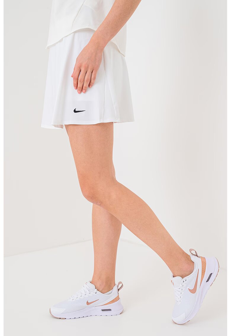 Nike Fusta cu colanti scurti pe dedesubt cu tehnologie Dri- FIt - pentru tenis Victory - Alb optic