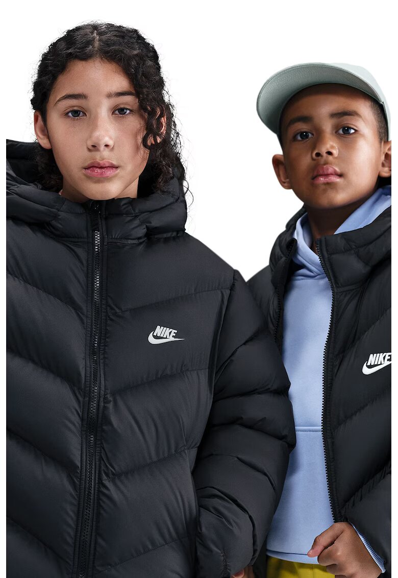 Nike Geaca lejera cu vatelina si logo - Negru