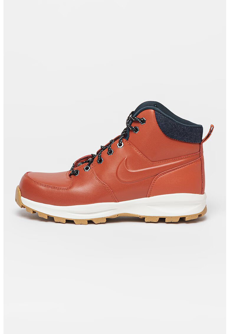 Nike Ghete cu detalii de piele Manoa - Caramiziu