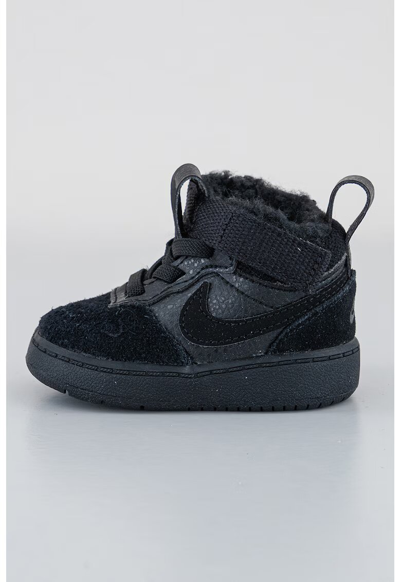 Nike Ghete cu inchidere velcro Court Borough - Negru