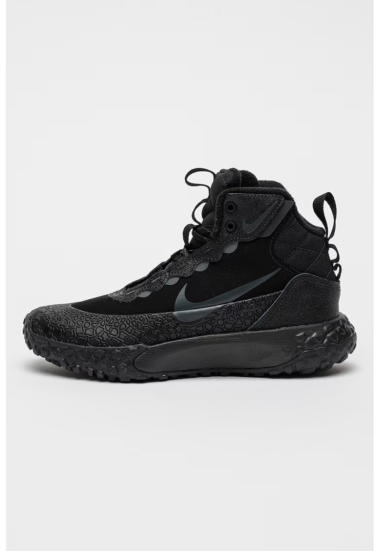Nike Ghete din piele nabuc cu insertii din material textil Terrascout - Negru