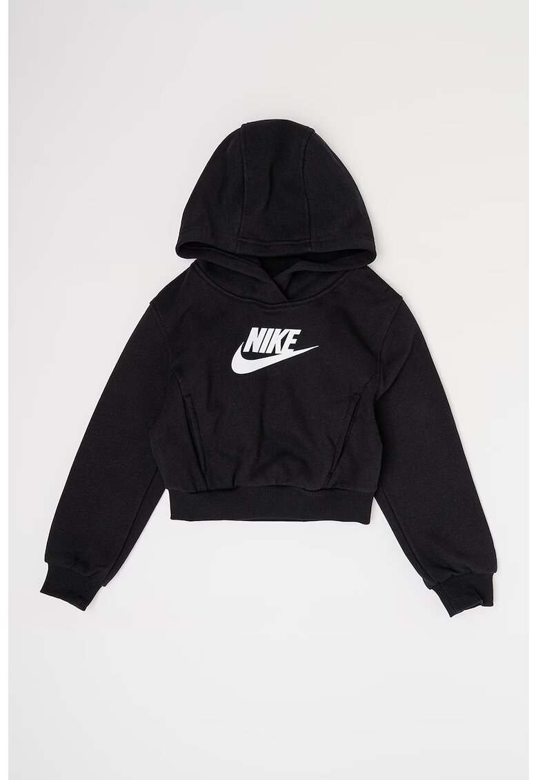Nike Hanorac crop cu logo - Negru