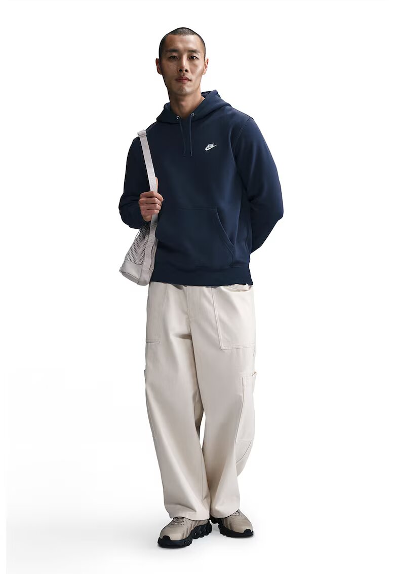 Nike Hanorac cu buzunar kangaroo Club - Bleumarin