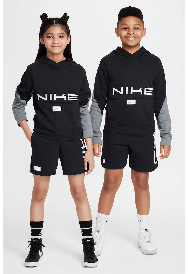 Nike Hanorac cu buzunar kangaroo Multisport - Alb/Negru/Gri