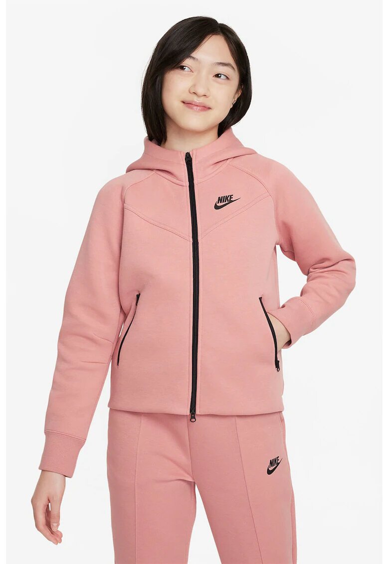 Nike Hanorac cu buzunare cu fermoar