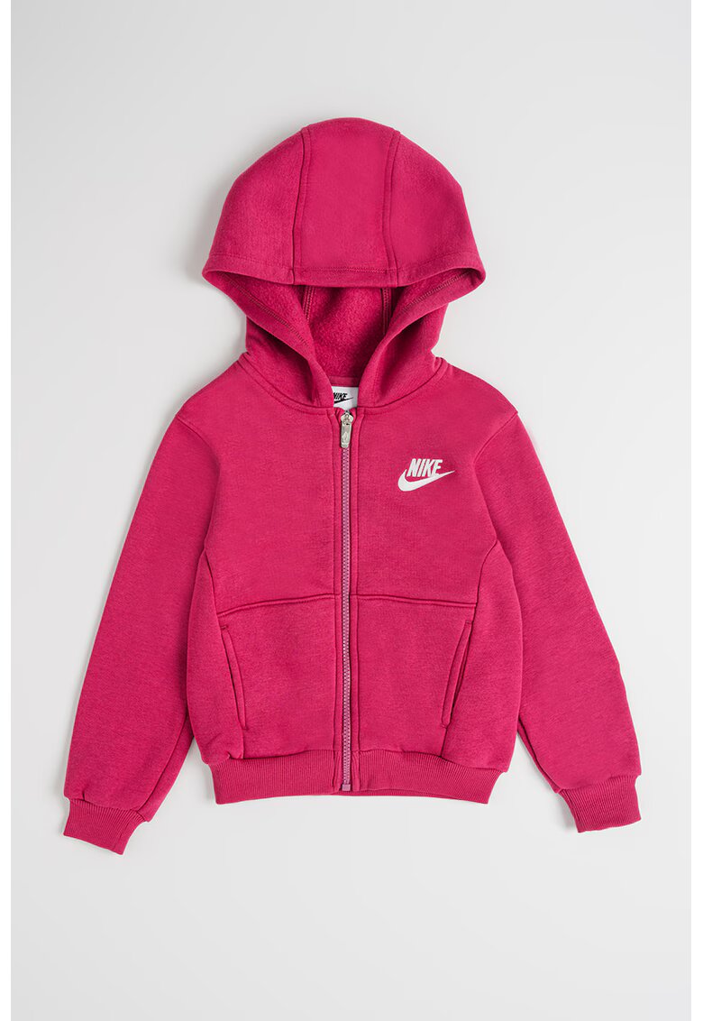 Nike Hanorac cu fermoar si buzunare - Fucsia