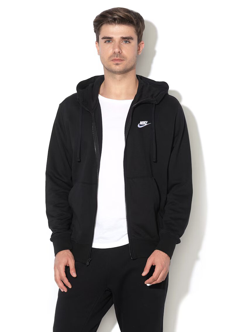 Nike Hanorac cu fermoar Sportswear Club - Negru