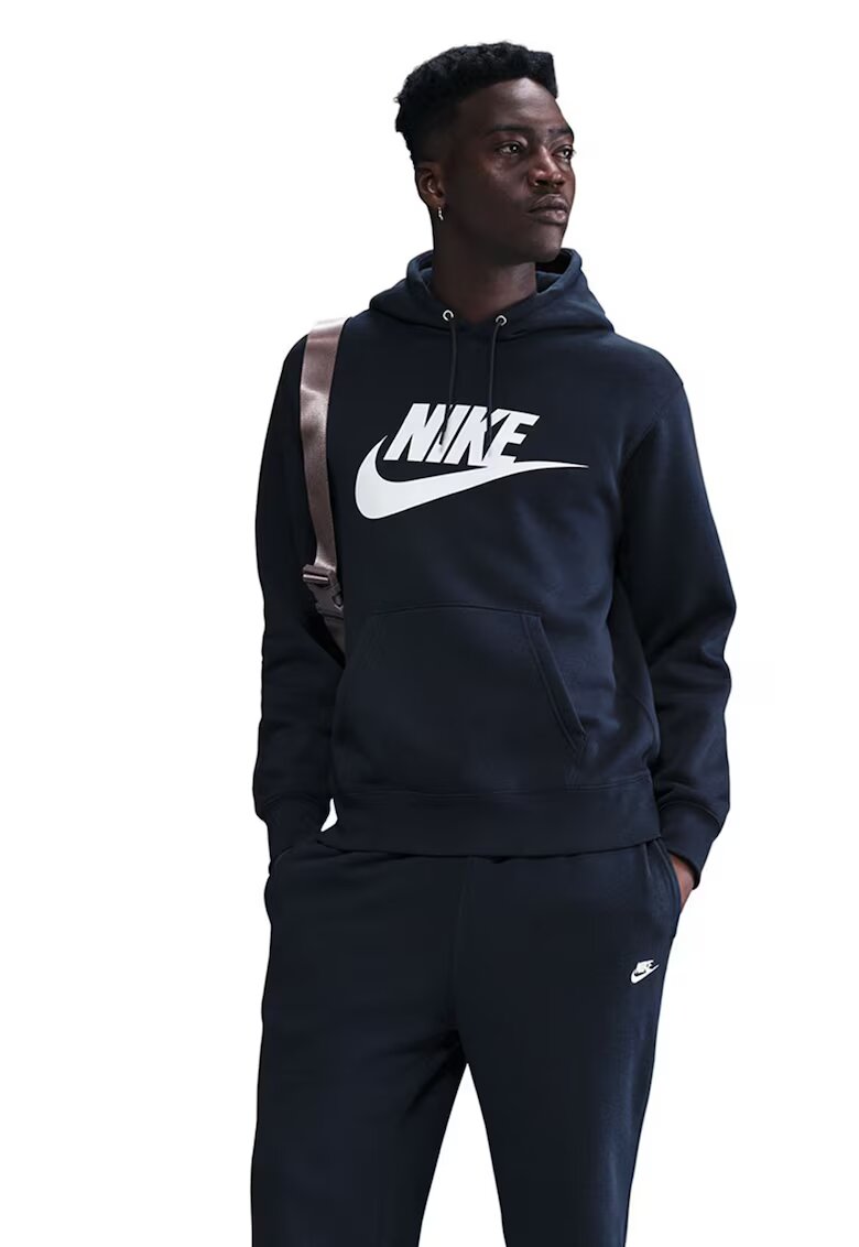 Nike Hanorac cu logo frontal Club - Alb/Albastru ultramarin
