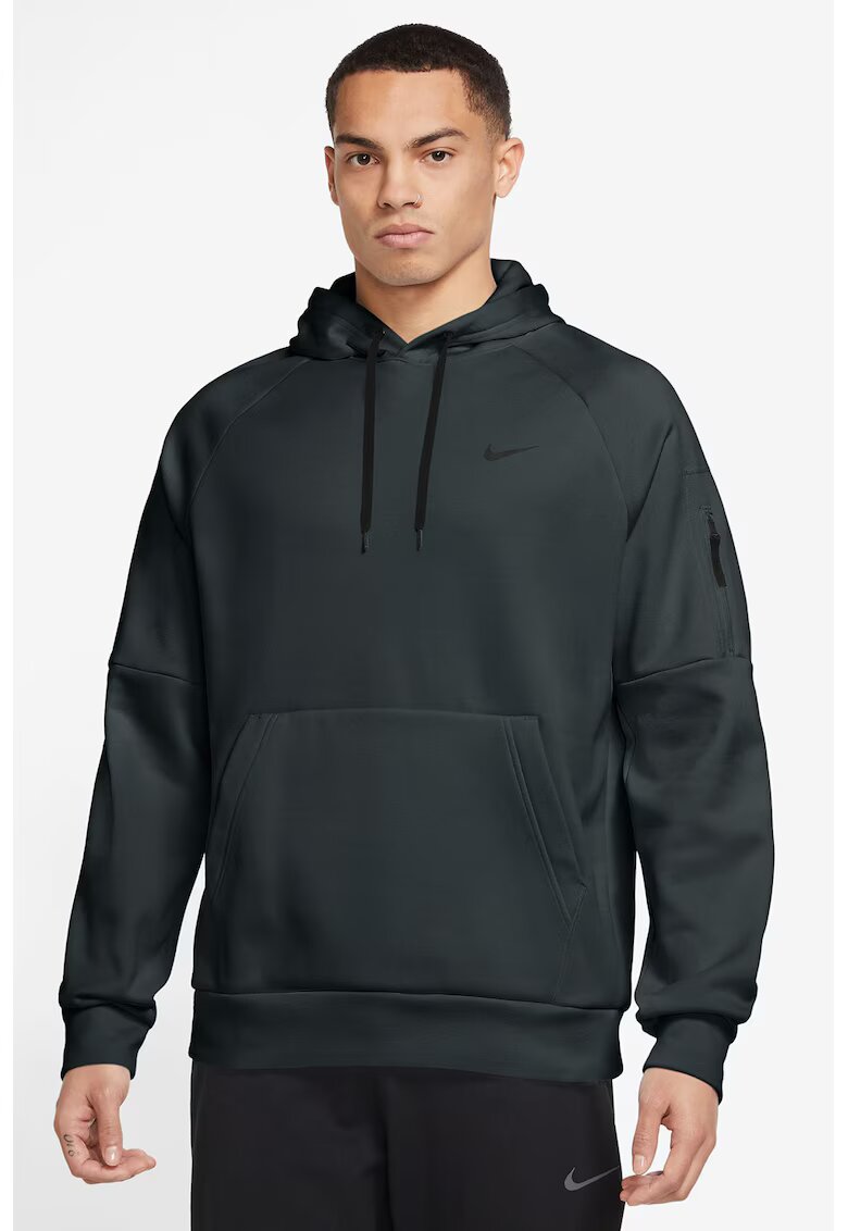 Nike Hanorac cu maneci raglan - pentru fitness Therma - Gri antracit