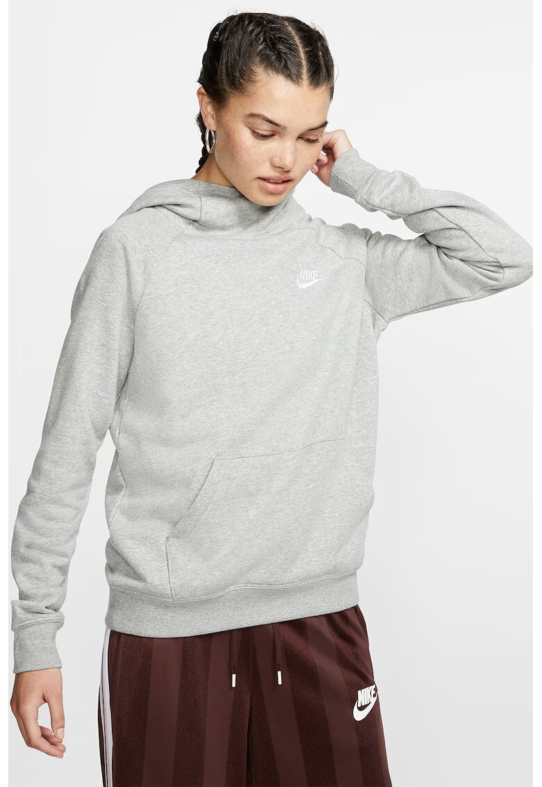 Nike Hanorac cu maneci raglan si buzunar kangaroo Sportswear Essentials - Gri melange